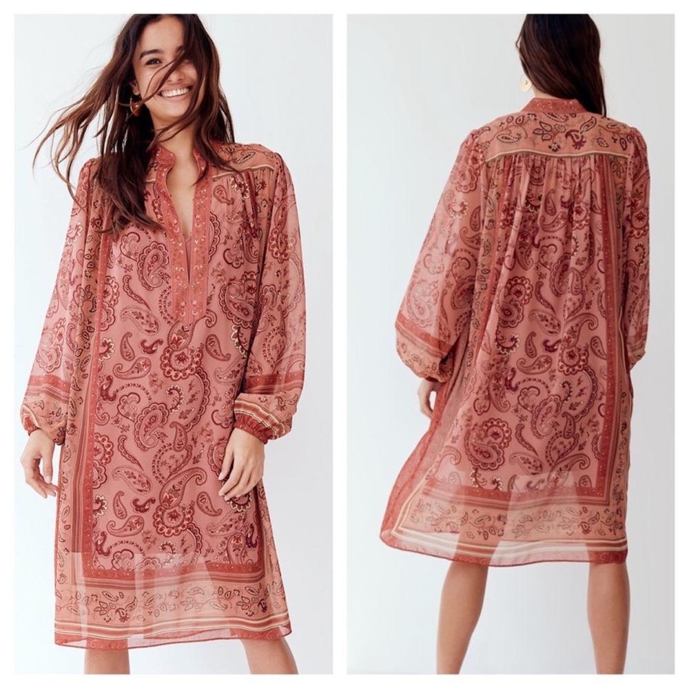 Wilfred Floral Patterned Blouse in Pink and Red